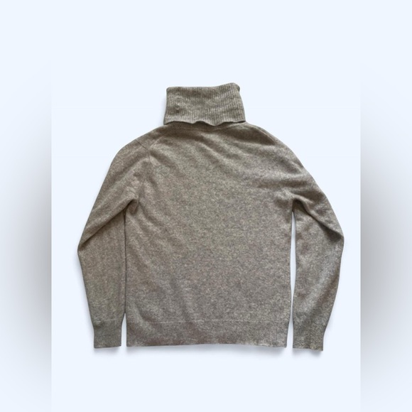 100% Cashmere Women’s Turtleneck Sweater Classic Preppy Grey size XS - Picture 4 of 4